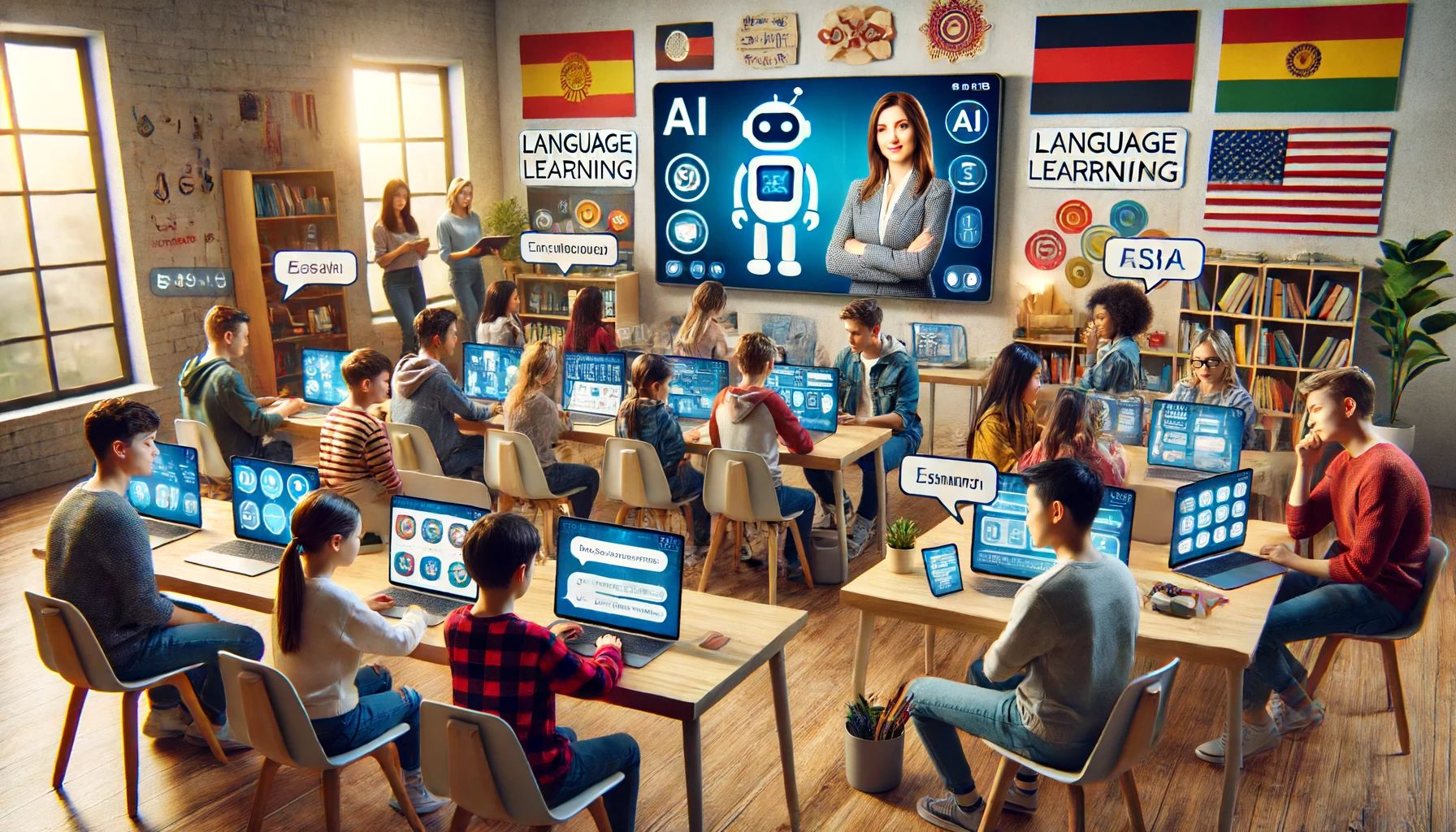آموزش زبان با هوش مصنوعی: مزایا و معایب