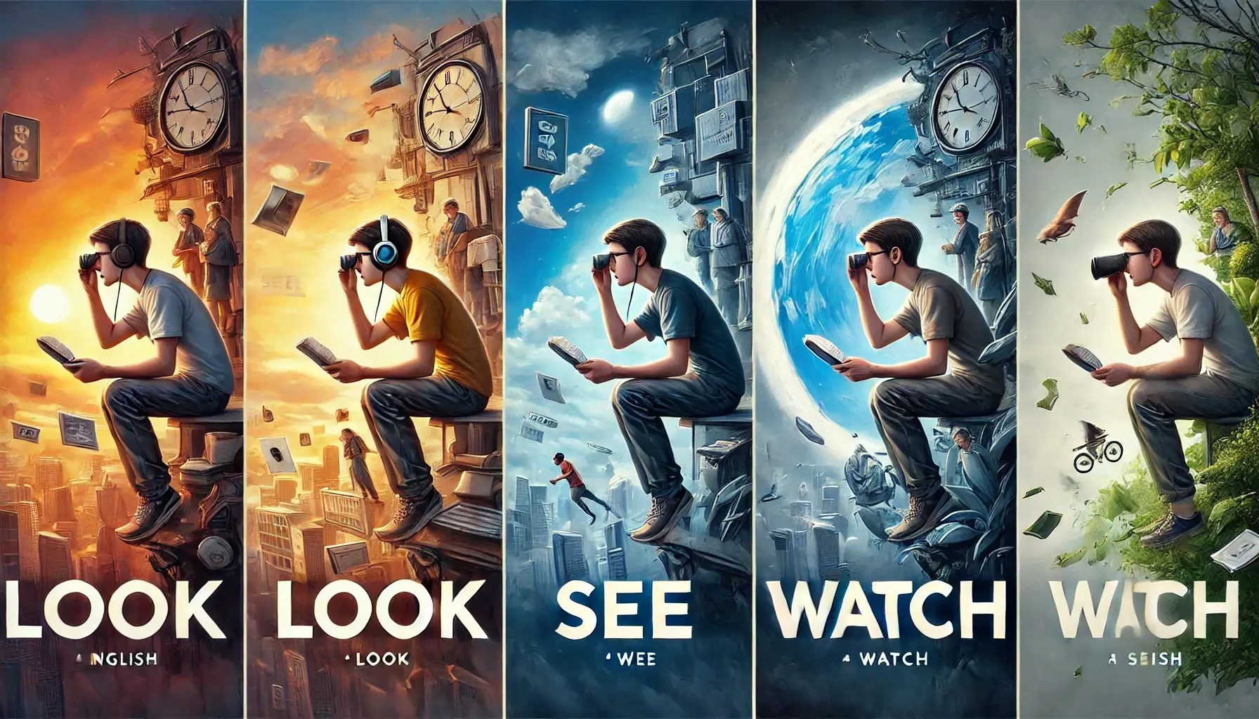 تفاوتهای-کلیدی-look،-see-و-watch
