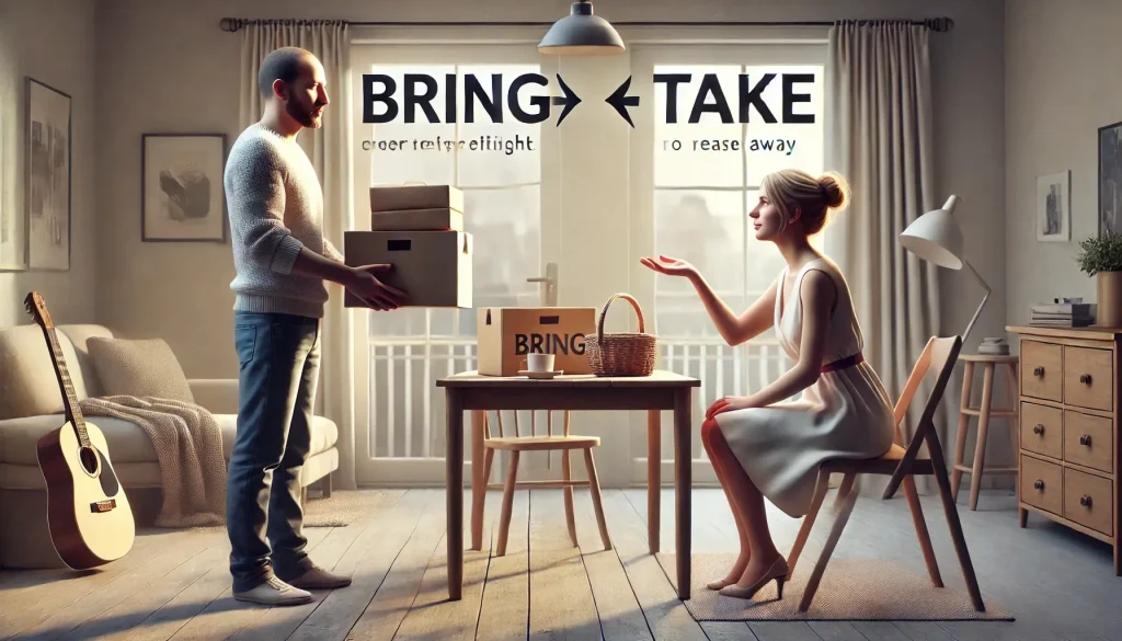 تفاوت Bring و Take در انگلیسی