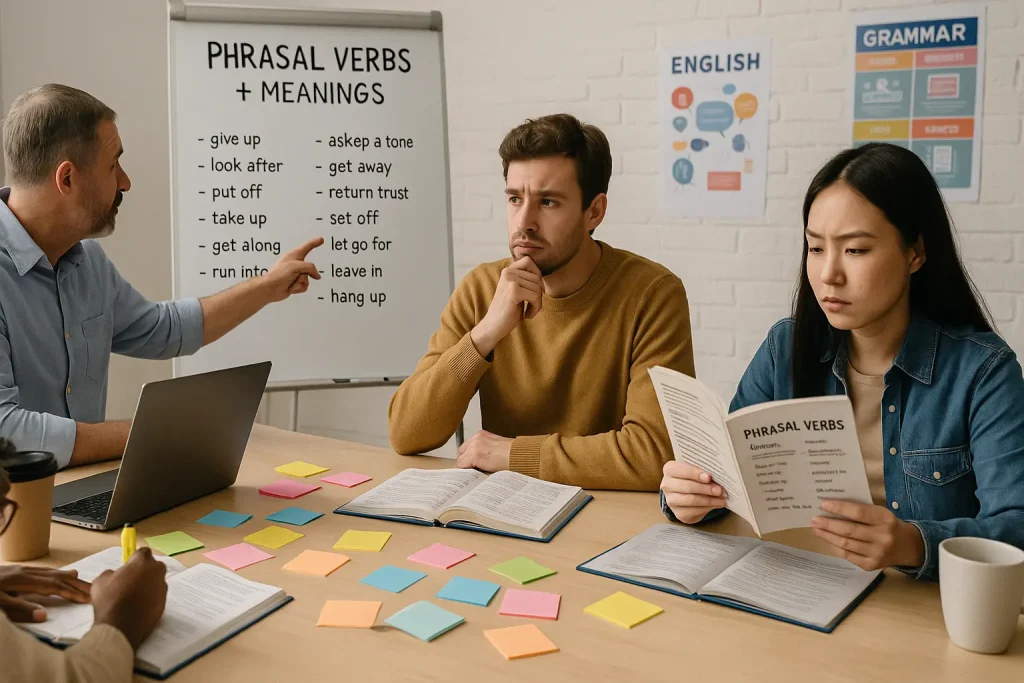 آموزش افعال عبارتی در زبان انگلیسی+مثال های کاربردی