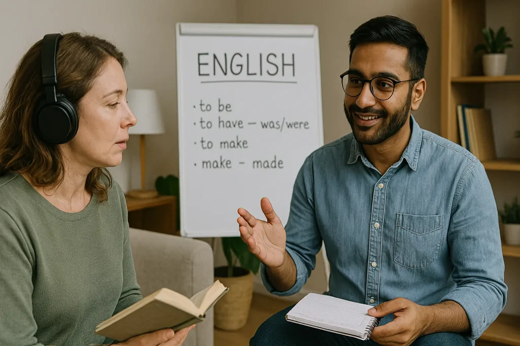 تأثیر تمرین سایه‌ زنی در مکالمه انگلیسی