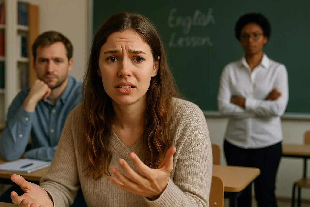 تحقیقات نشان داده ‌اند که بین اضطراب زبان و عملکرد شفاهی رابطه منفی وجود دارد . یعنی هرچه اضطراب بالاتر رود ، احتمال افت عملکرد شفاهی افزایش می ‌یابد . چطور اضطراب زبان عملکرد شفاهی را تحت تأثیر قرار می‌ دهد ؟ کاهش روانی  (Fluency) :  فرد برای یافتن کلمات بیشتر مکث می ‌کند . افت تلفظ و آهنگ بیان : اضطراب می ‌تواند باعث لرزش صدا و غلط ‌خوانی شود . فراموشی ناگهانی واژگان : ذهن درگیر اضطراب نمی ‌تواند به حافظه بلند مدت دسترسی خوبی داشته باشد . بیان محدود و ساده : برای اجتناب از اشتباه ، زبان ‌آموز از جملات ساده و محدود استفاده می ‌کند . راجب این یک پرامت عکس واقعی با اندازع 16:9 با شخصیت انسانی و بدون نوشته برام بساز متفاوت از عکس قبلی باشه