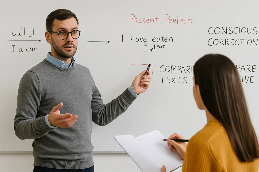 تأثیر زبان اول بر یادگیری ساختار های گرامری زبان انگلیسی