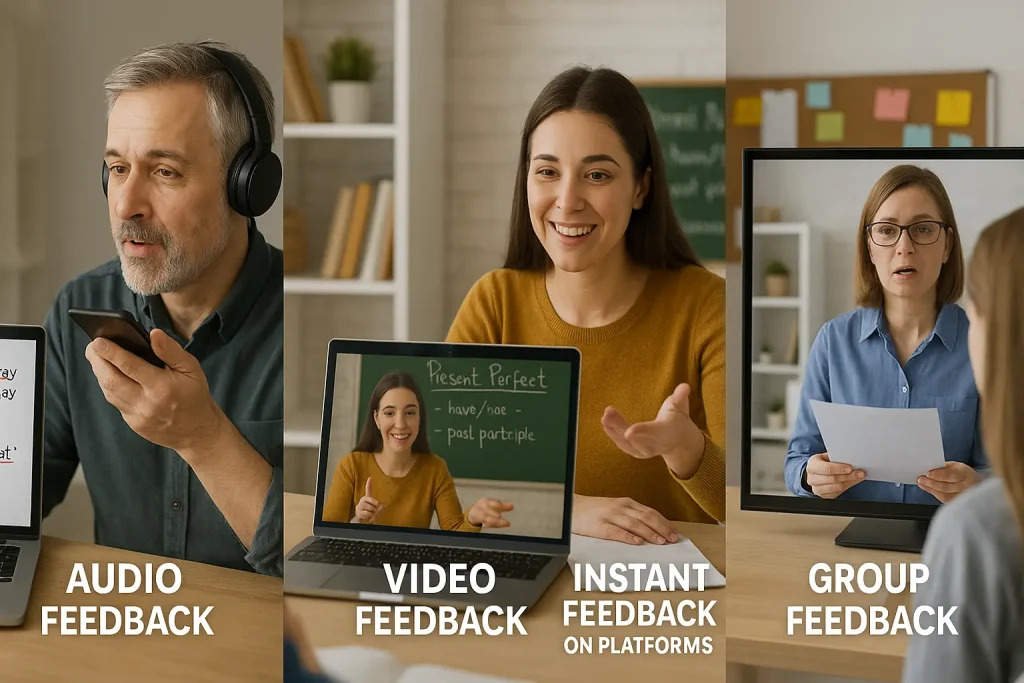 بررسی اثر بخشی بازخورد الکترونیکی در یادگیری آنلاین زبان انگلیسی