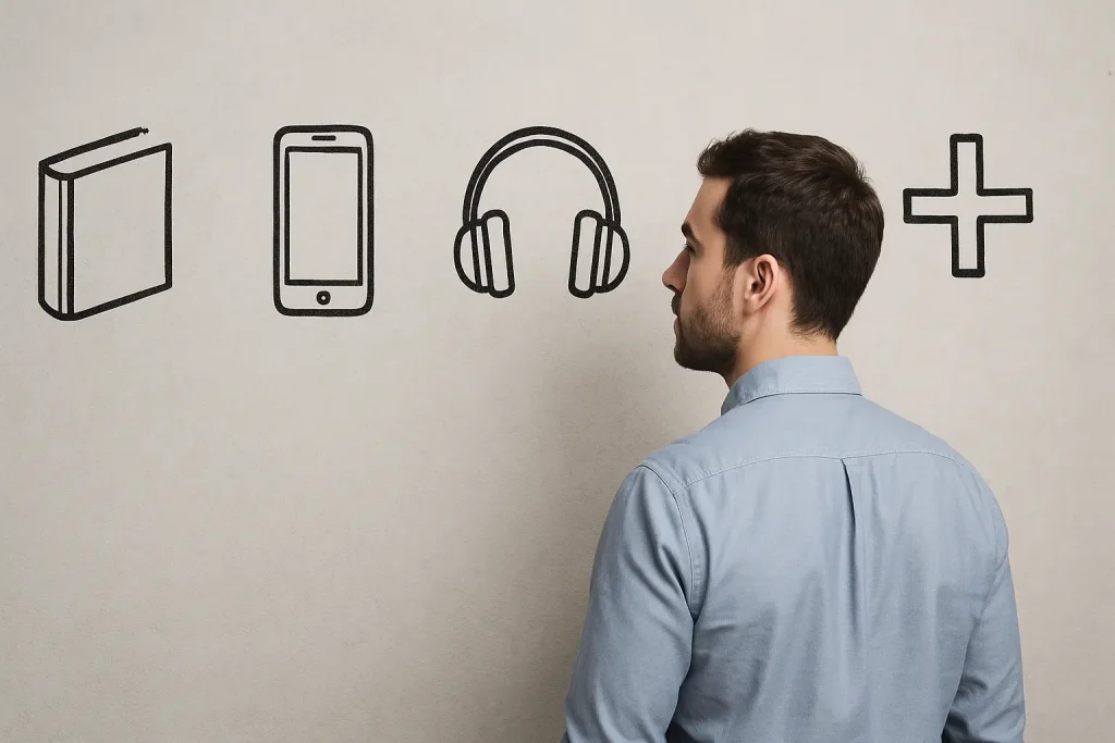 در زبان انگلیسی کتاب ، اپلیکیشن یا پادکست ؟ کدام بهترین انتخاب است ؟