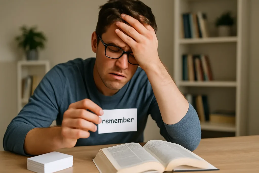 5 اشتباه در حفظ لغات که باعث فراموشی سریع میشود