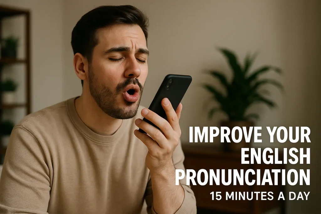 تمرین روزانه پانزده دقیقه ‌ای برای بهبود تلفظ در سال ۲۰۲۵