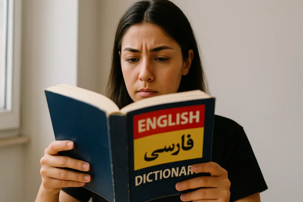 یادگیری زبان انگلیسی با دیکشنری فارسی ؛ کمک یا مانع ؟