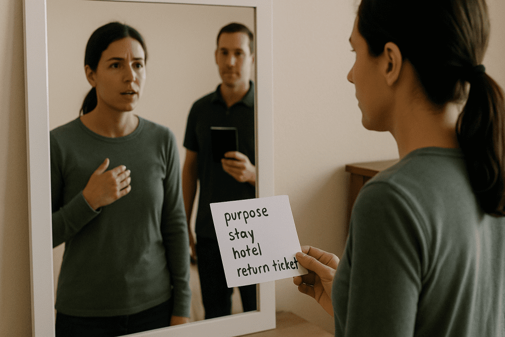 اصطلاحات انگلیسی در فرودگاه هنگام کنترل پاسپورت