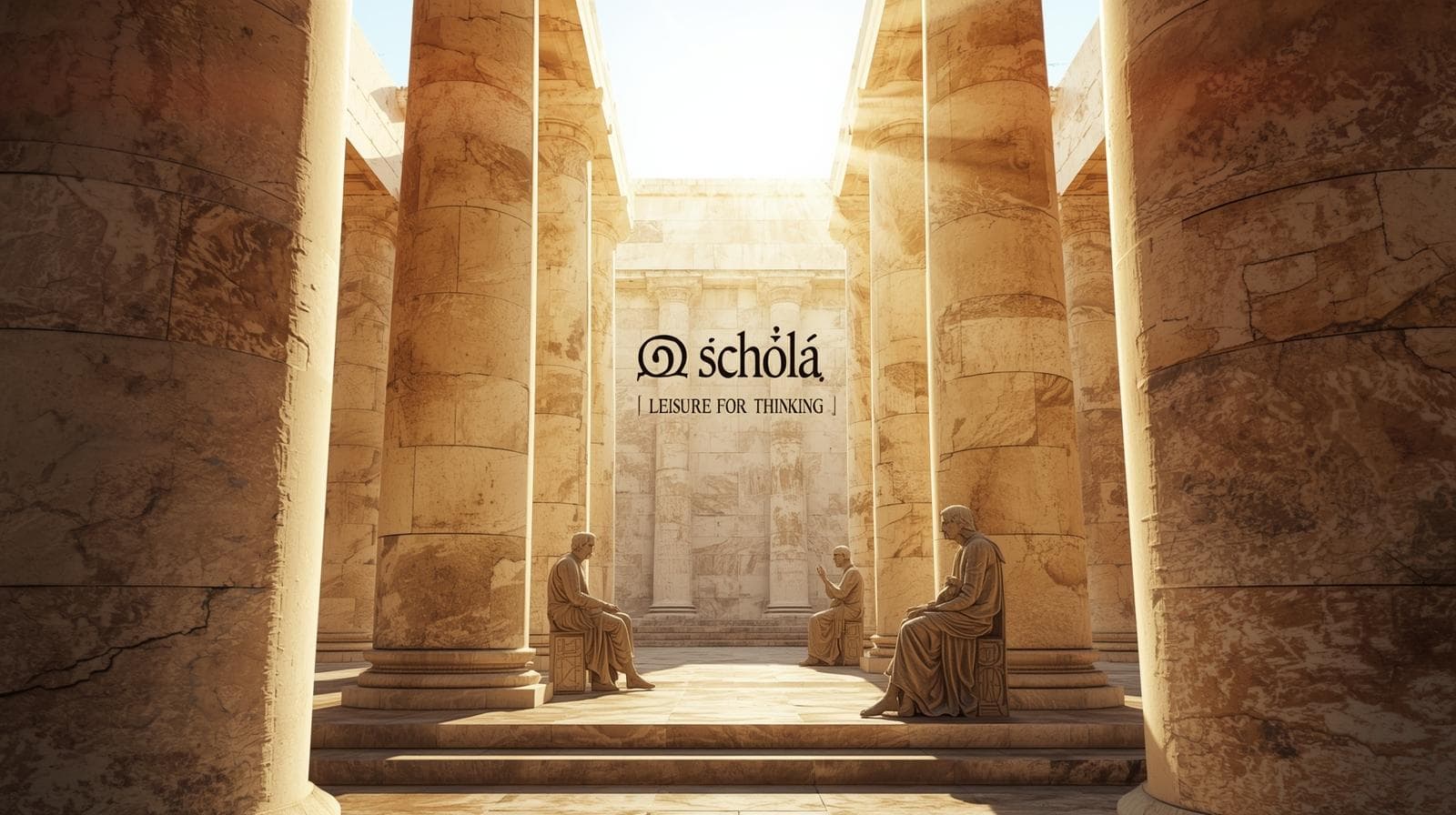 تاریخچه‌ی کلمه‌ی "School" ؛ از ریشه‌ی یونانی به معنای «استراحت» تا آموزش مدرن