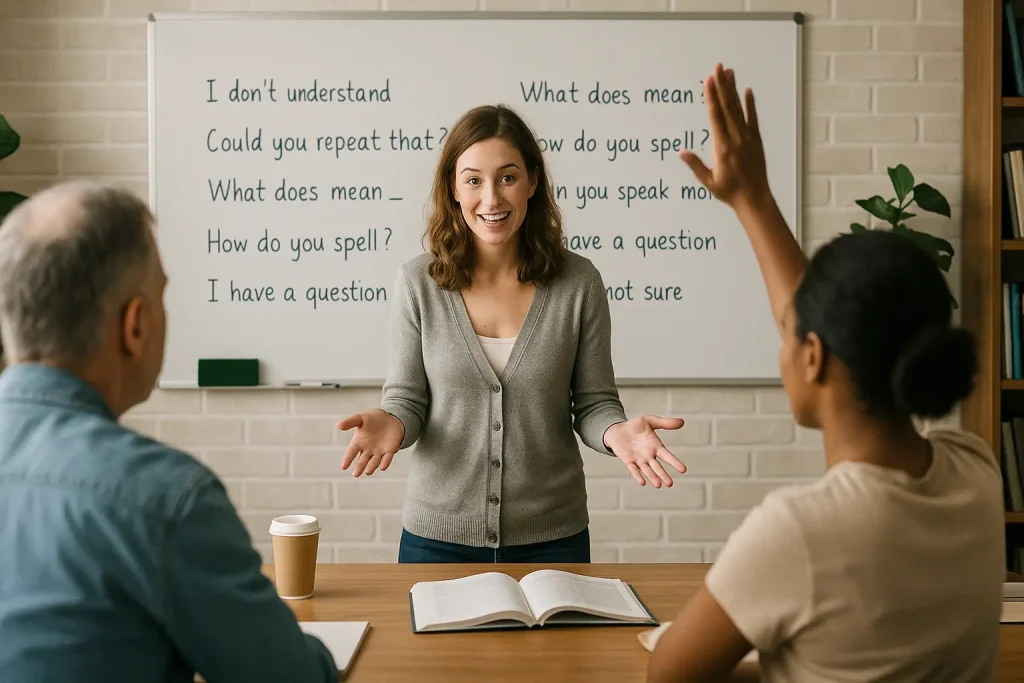 اصطلاحات انگلیسی در کلاس زبان و محیط آموزشی