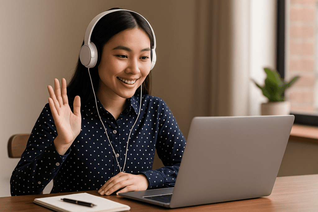 آموزش زبان انگلیسی برای کنفرانس‌ های آنلاین بین ‌المللی